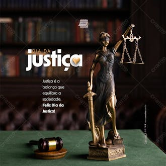 Social media dia da justiça balança que equilibra a sociedade