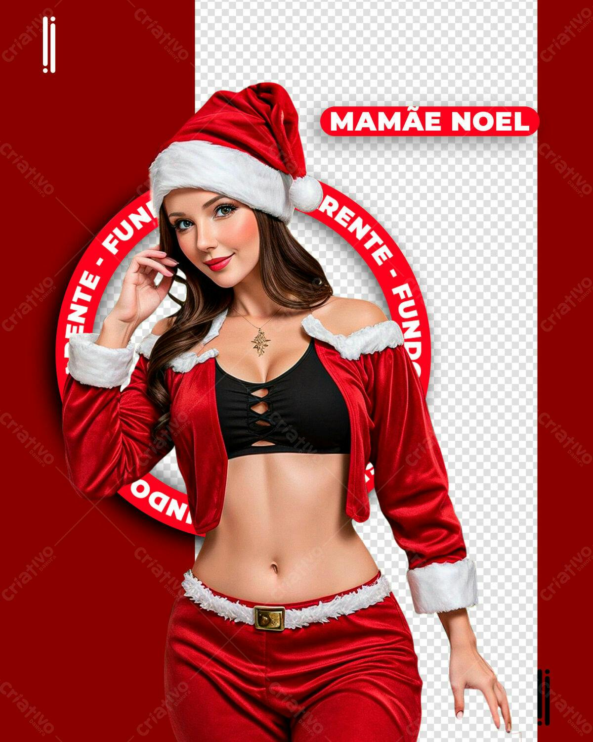 Post para Mamãe Noel PSD Editável