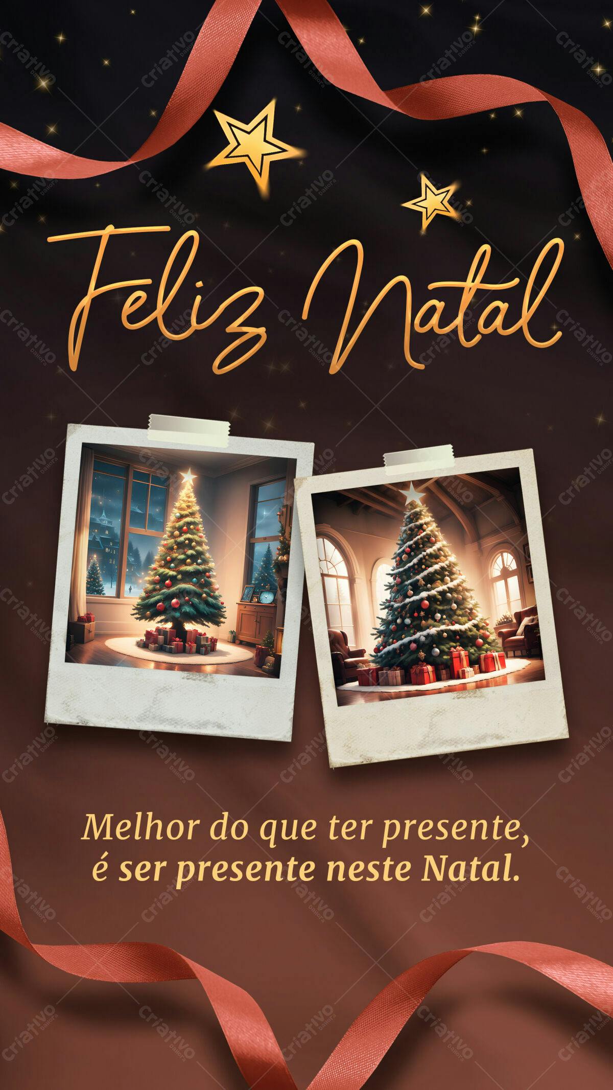 Postagem para Boas Festas Natal PSD Editável