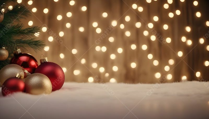 Plano de fundo com decoração de natal