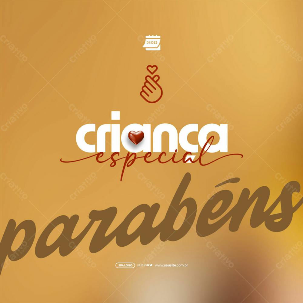 Social Media   Dia Da Criança Especial   Parabéns