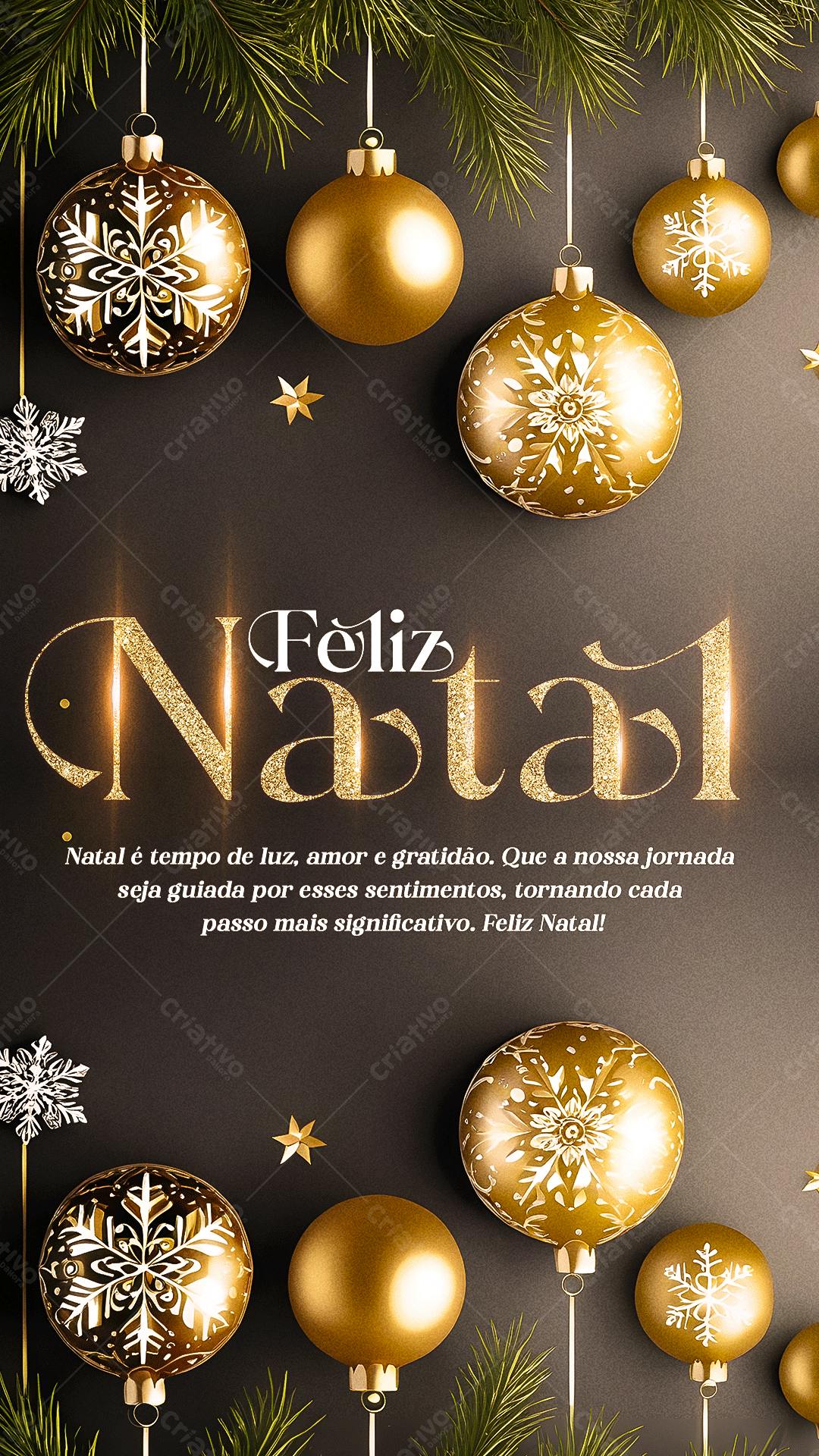 Convite Natalino Dourado PSD Editável