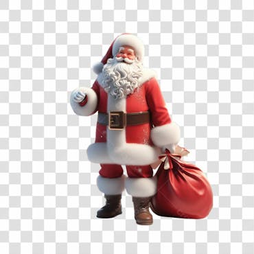 48 Papai Noel Em Pose De Ação 22