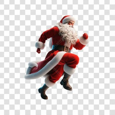 49 Papai Noel Em Pose De Ação 23
