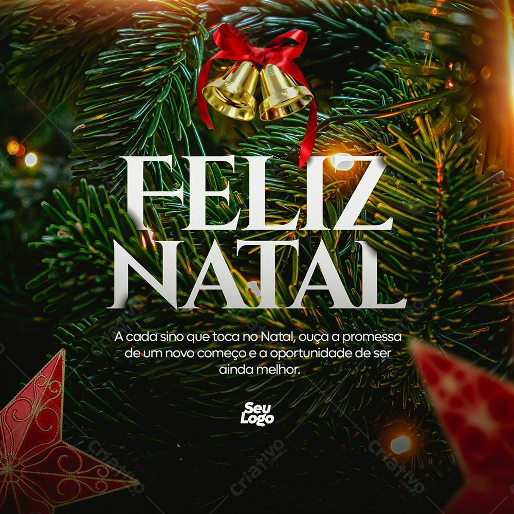 Postagem Feliz Natal PSD Editável
