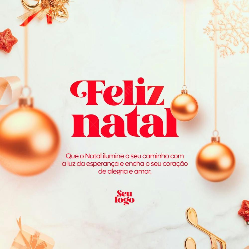 Flyer Mensagem Natalina psd