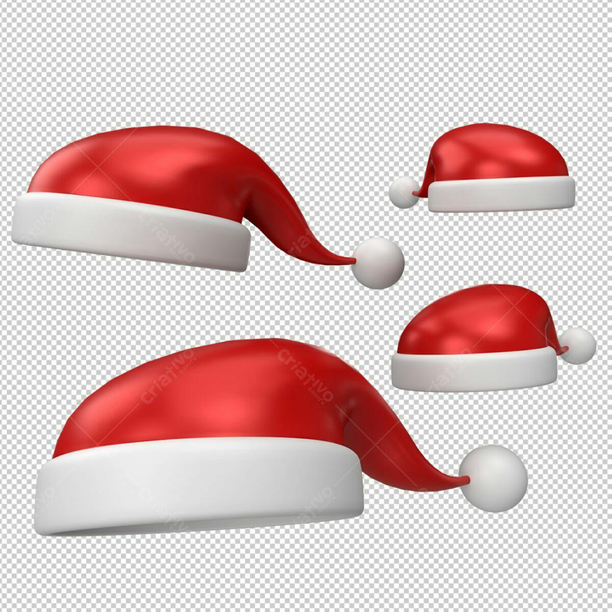 Chapéu Papai Noel Natal PSD Editável