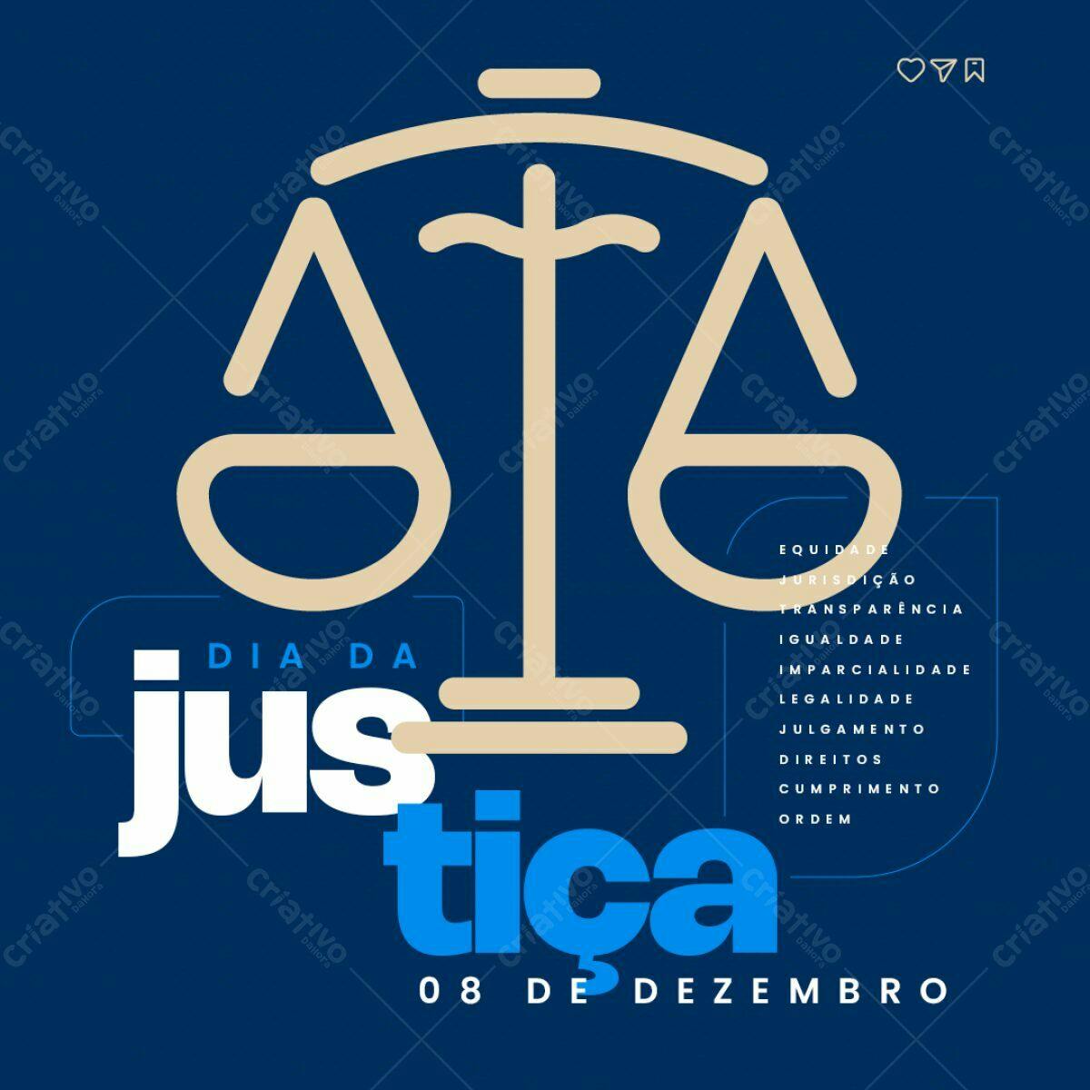 Flyer Dia da Justiça PSD Editável