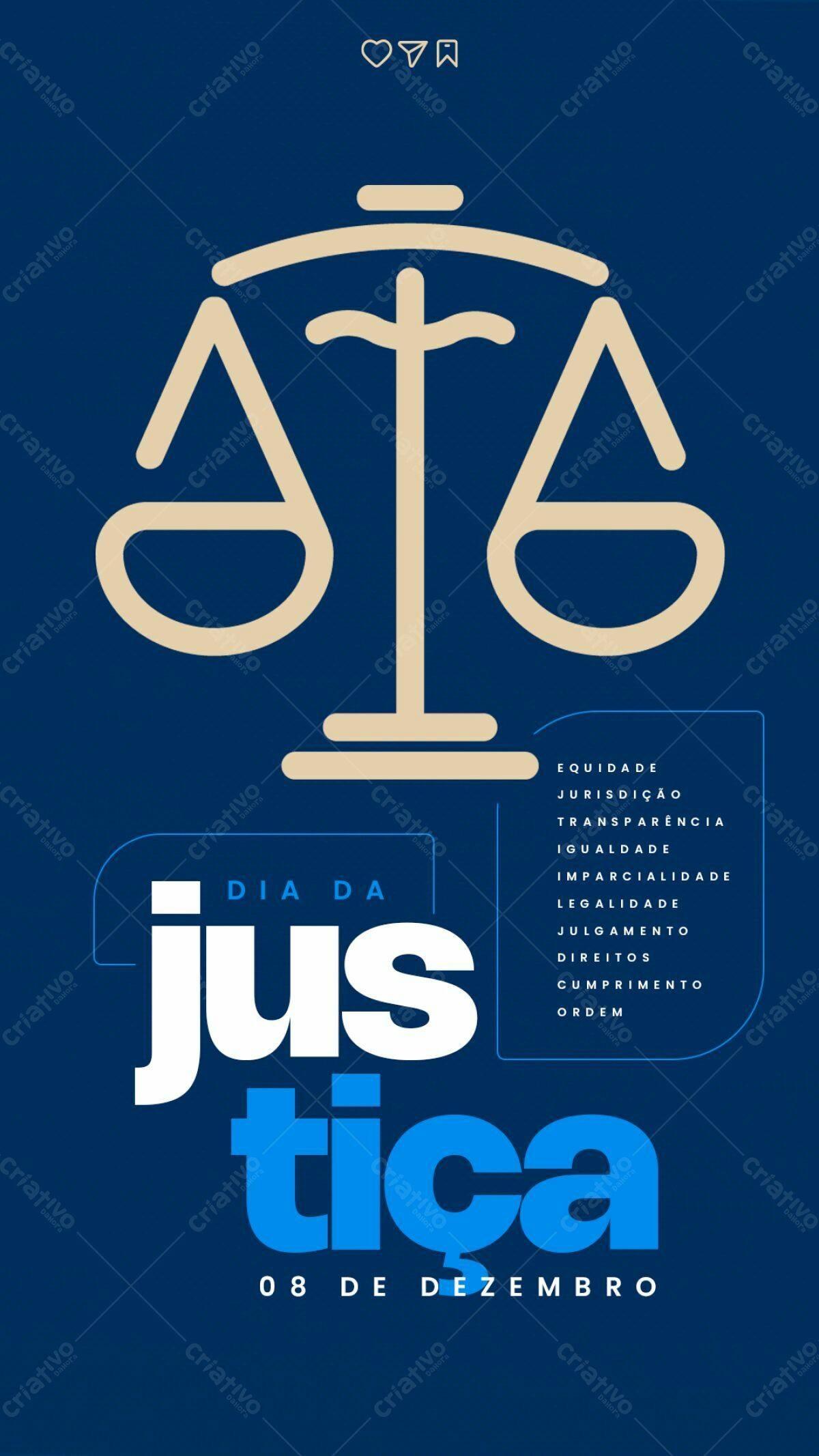 Poster Dia da Justiça PSD Editável