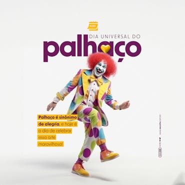 Social Media   Dia Universal Do Palhaço   Sinônimo De Alegria