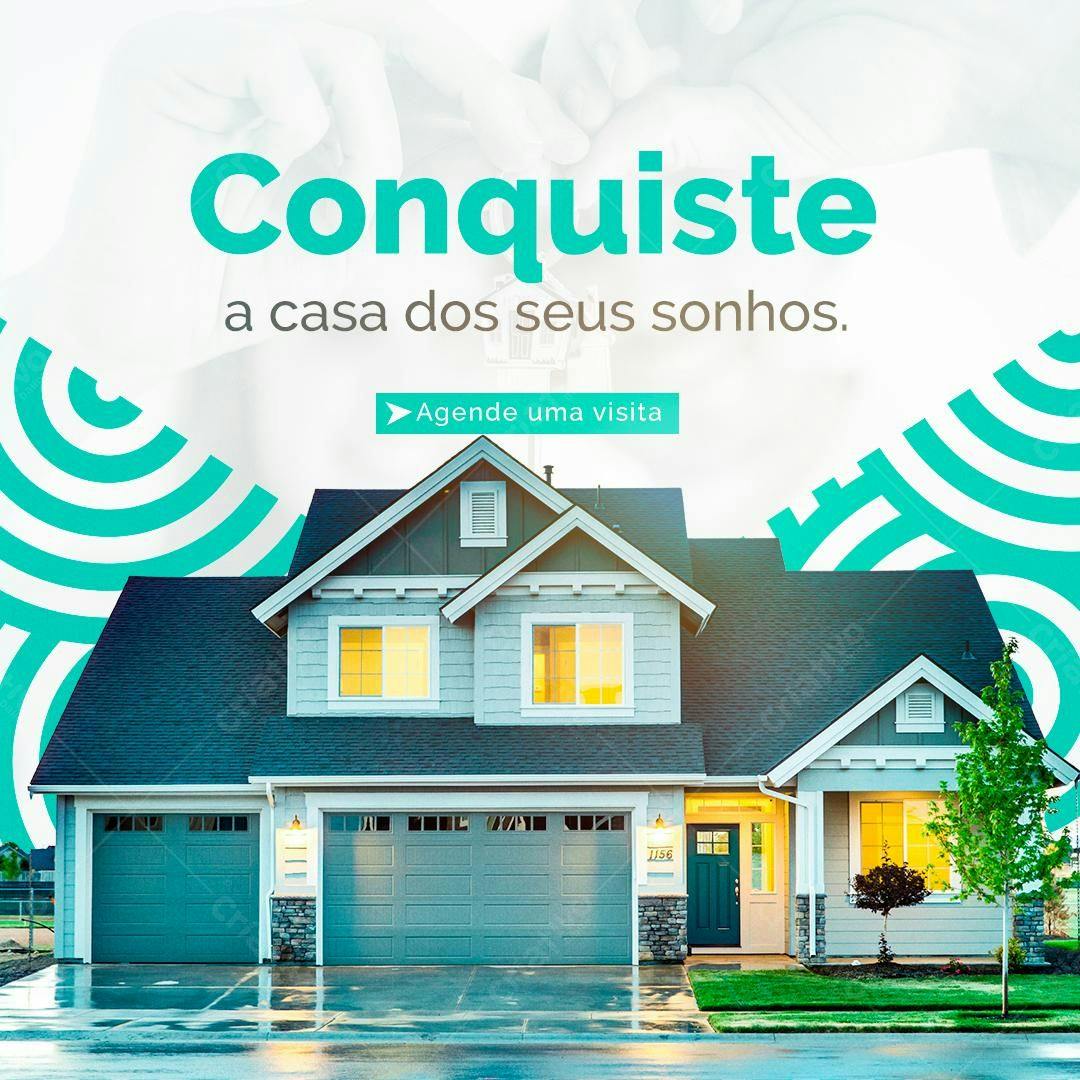 Postagem Imobiliária Casa dos Sonhos PSD Editável