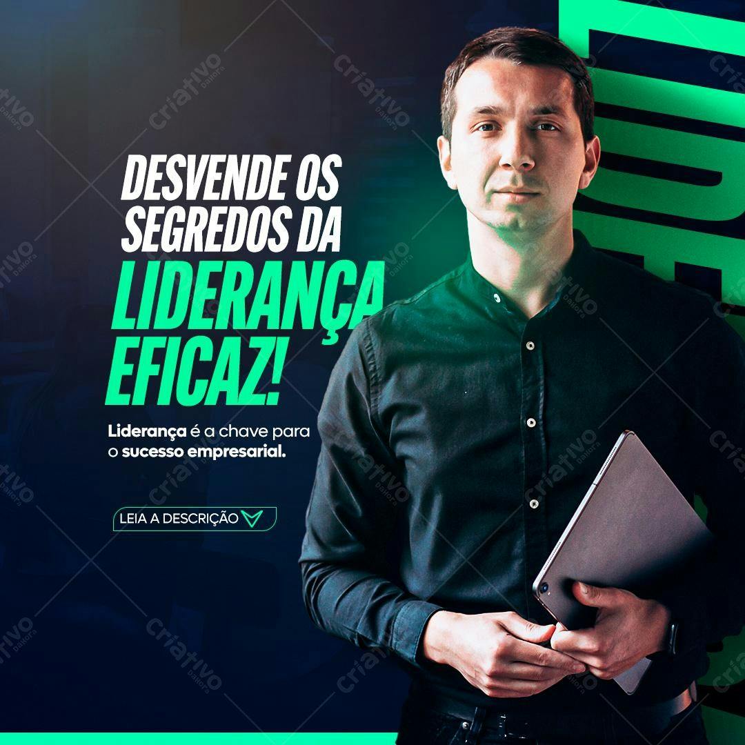 Post para Redes Sociais Liderança Eficaz PSD Editável