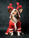 Imagem de cachorro com roupas de natal 7