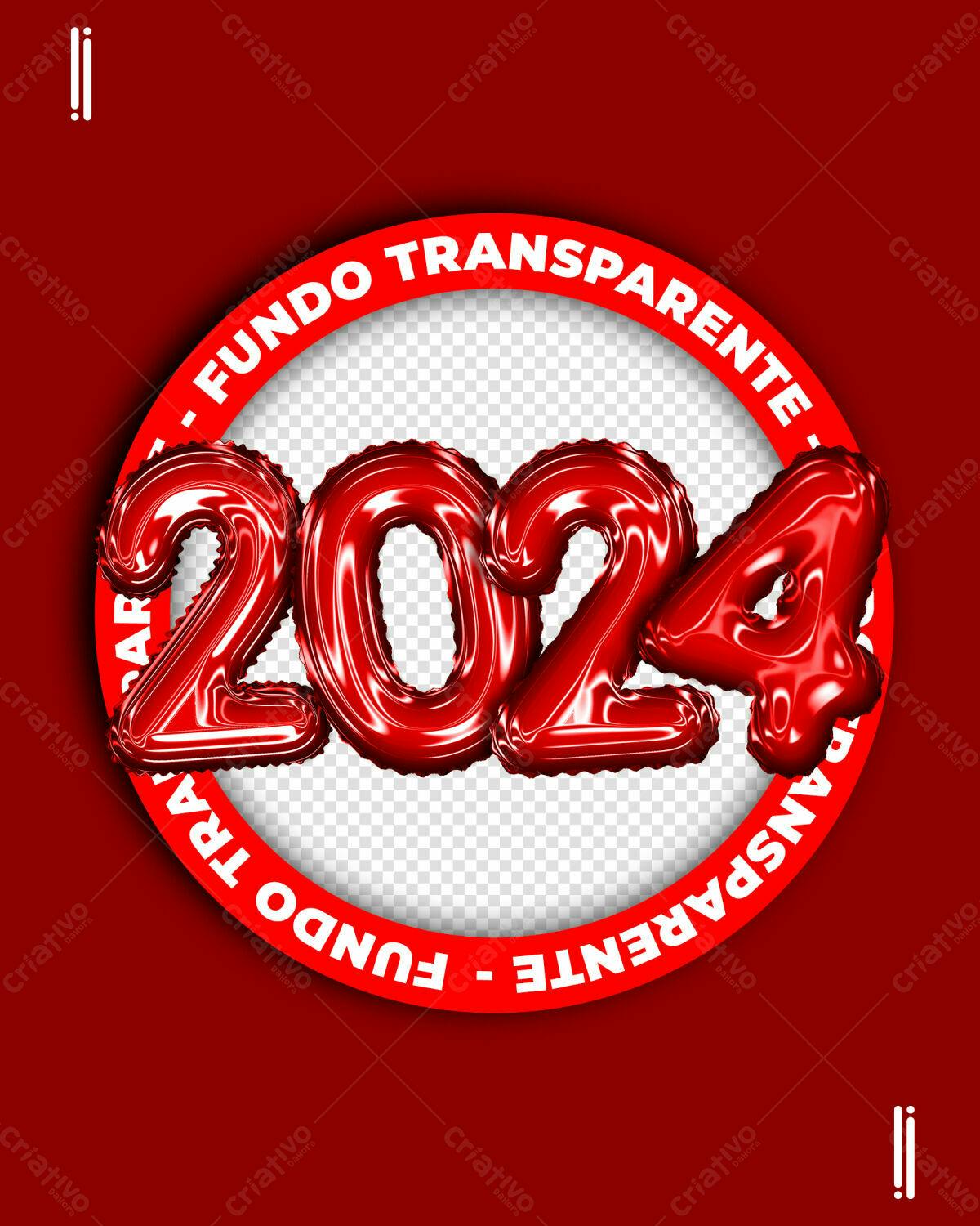 Flyer para Ano Novo 2024 PSD Editável