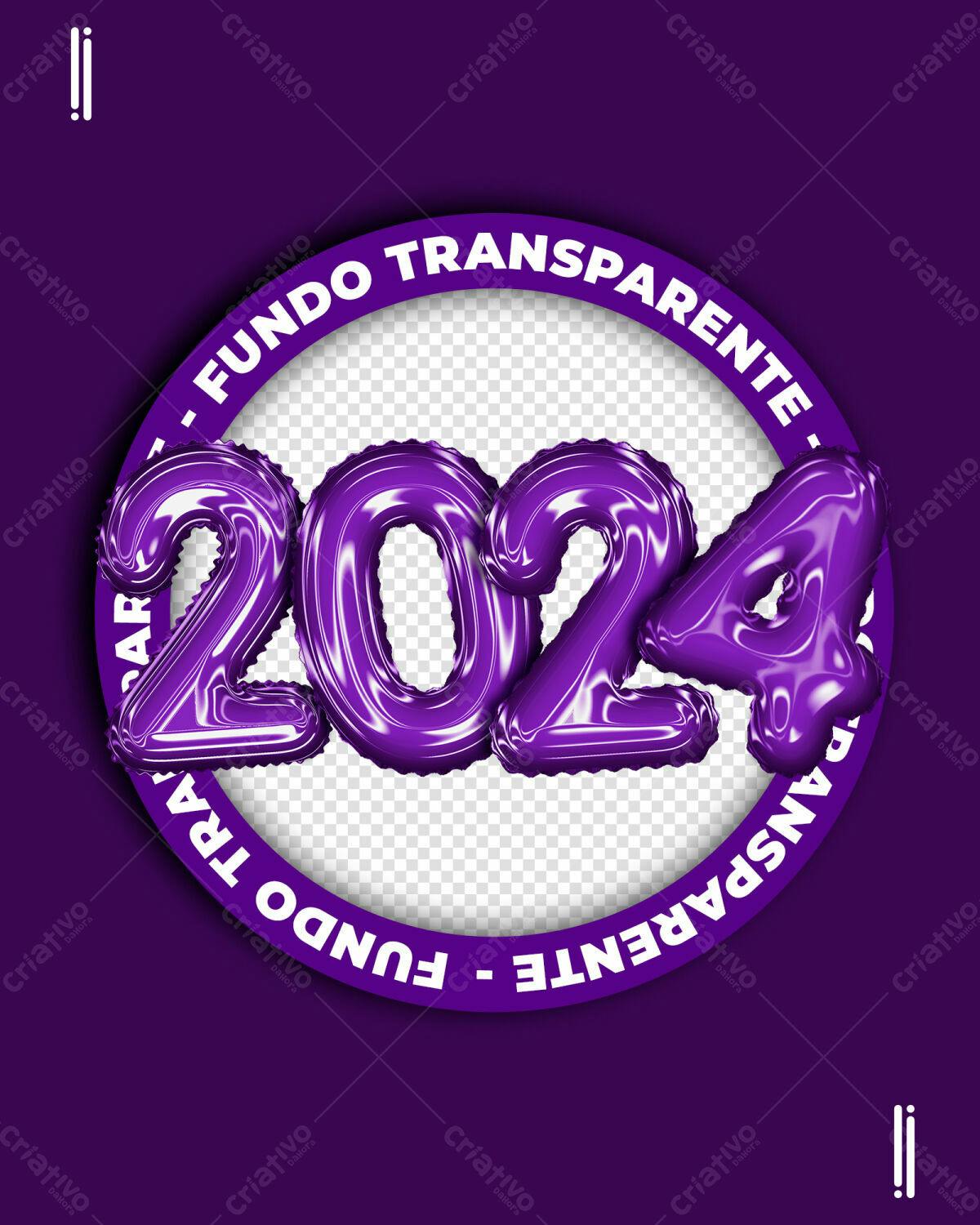 Flyer para Ano Novo 2024 PSD Editável