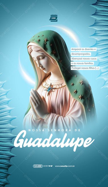 Story dia de nossa senhora de guadalupe abençoai nossas casas