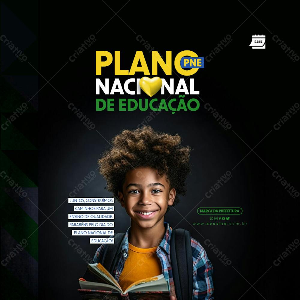 Social Media   Dia Do Plano Nacional De Educação   Ensino De Qualidade