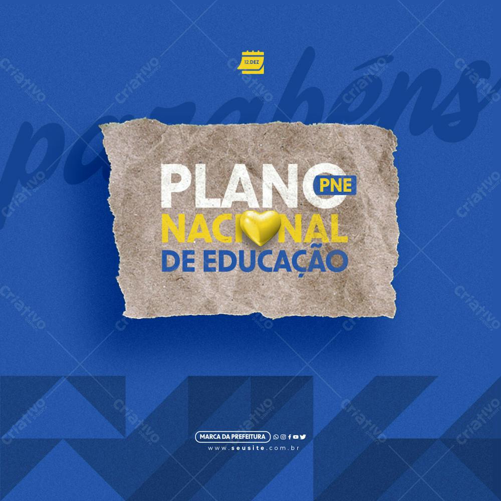 Social Media   Dia Do Plano Nacional De Educação   Parabéns