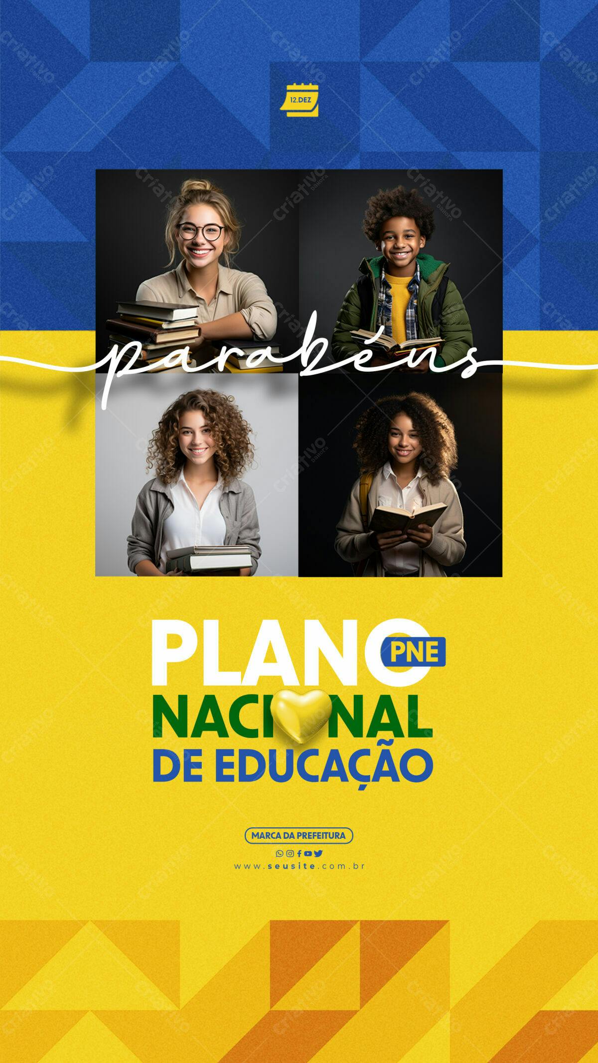 Flyer Dia do Educador PSD Editável