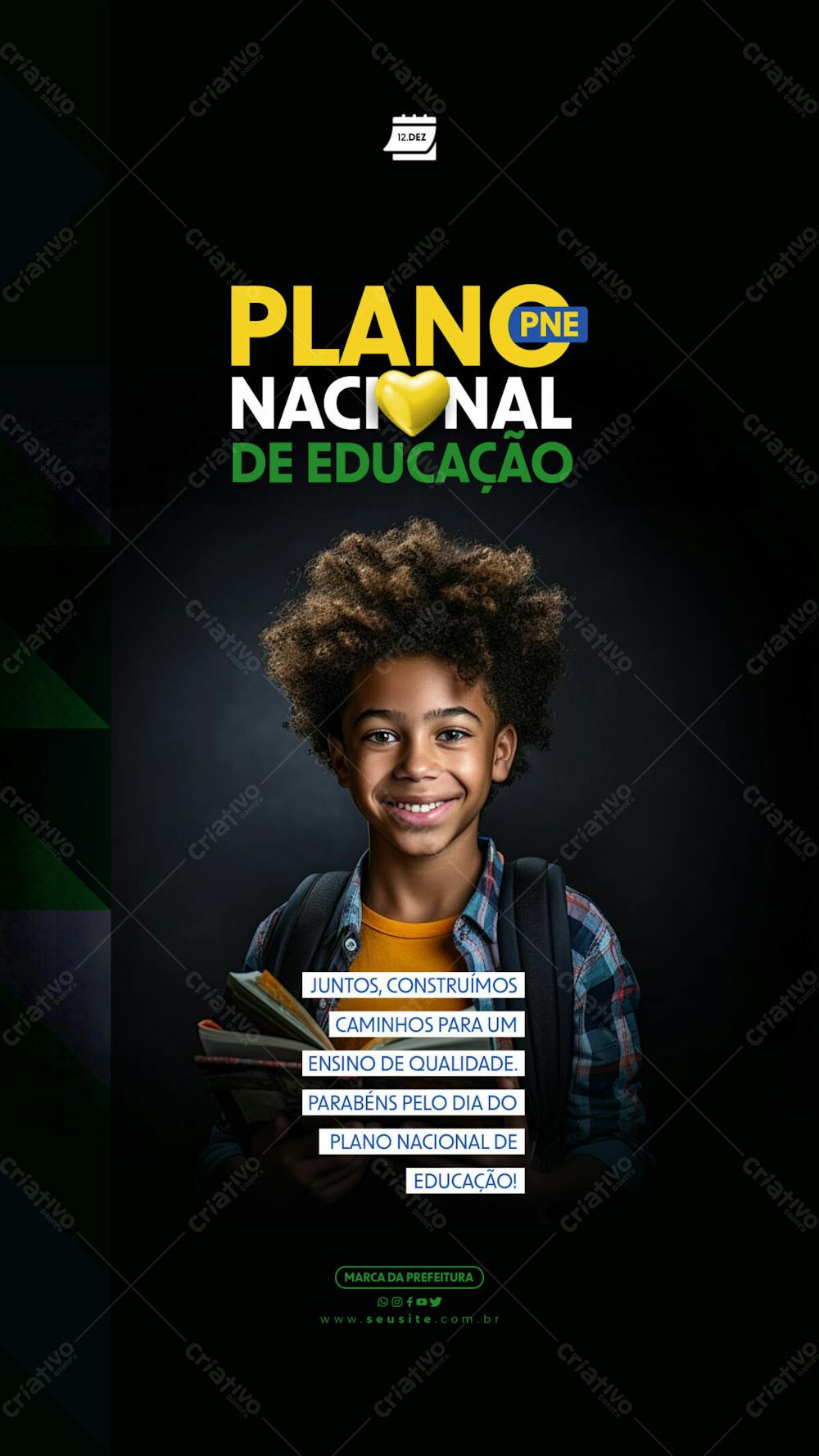 Story   Dia Do Plano Nacional De Educação   Ensino De Qualidade