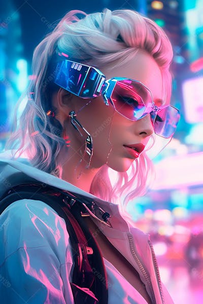 Foto De Hacker Usando Dispositivo De Realidade Virtual Jogando No Mundo Digital Criado Com Tecnologia Generativa De Ia  (156)