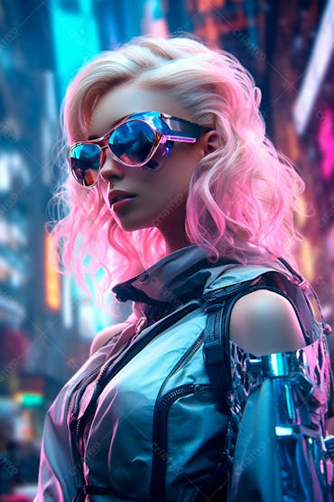 Foto De Hacker Usando Dispositivo De Realidade Virtual Jogando No Mundo Digital Criado Com Tecnologia Generativa De Ia  (164)