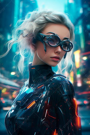 Foto De Hacker Usando Dispositivo De Realidade Virtual Jogando No Mundo Digital Criado Com Tecnologia Generativa De Ia  (174)