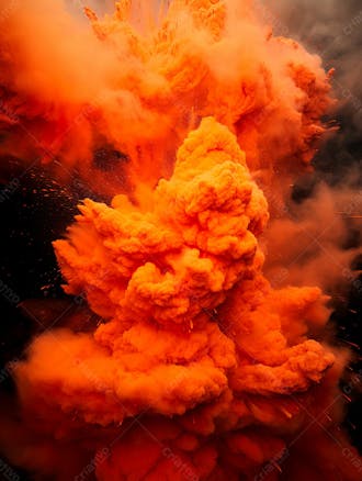Imagem de explosao de fumaca e poeira com particulas 6