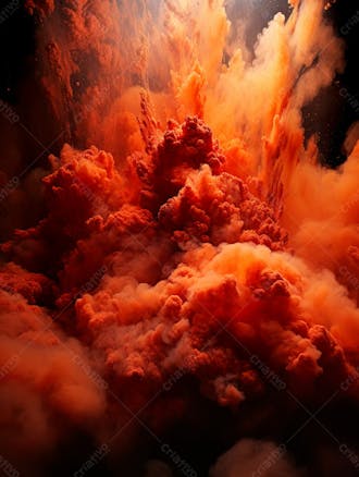 Imagem de explosao de fumaca e poeira com particulas 16