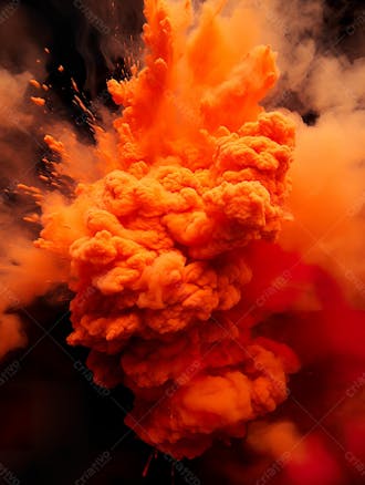 Imagem de explosao de fumaca e poeira com particulas 22