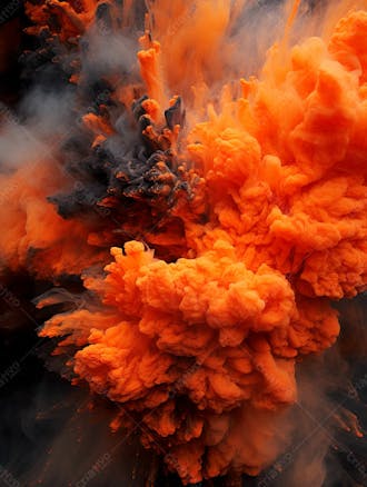 Imagem de explosao de fumaca e poeira com particulas 24