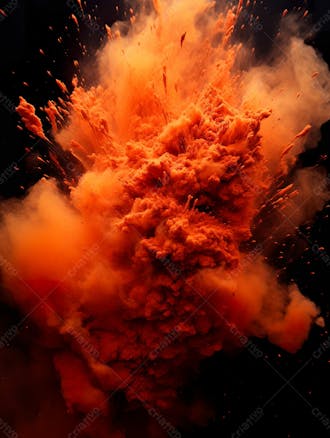 Imagem de explosao de fumaca e poeira com particulas 28