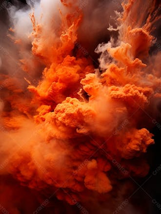 Imagem de explosao de fumaca e poeira com particulas 44