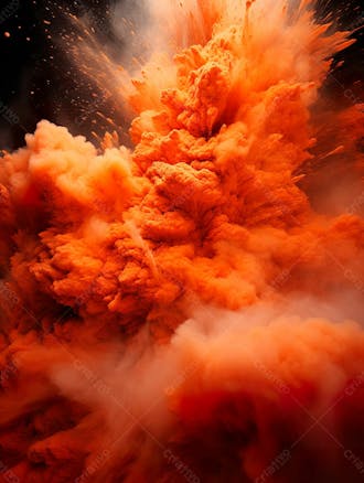 Imagem de explosao de fumaca e poeira com particulas 48