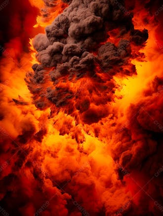 Imagem estilo textura explosao de fogo e fumaca com particulas 4