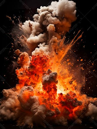 Imagem estilo textura explosao de fogo e fumaca com particulas 41