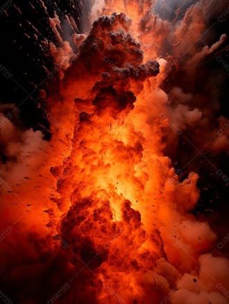 Imagem estilo textura explosao de fogo e fumaca com particulas 63