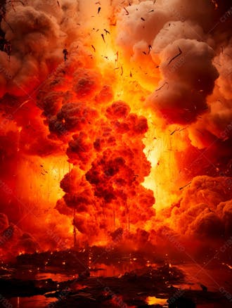 Imagem estilo textura explosao de fogo e fumaca com particulas 64