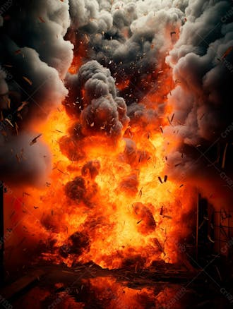 Imagem estilo textura explosao de fogo e fumaca com particulas 83