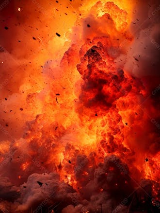 Imagem estilo textura explosao de fogo e fumaca com particulas 87