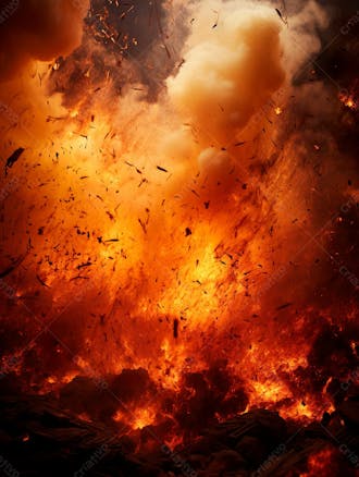 Imagem estilo textura explosao de fogo e fumaca com particulas 110