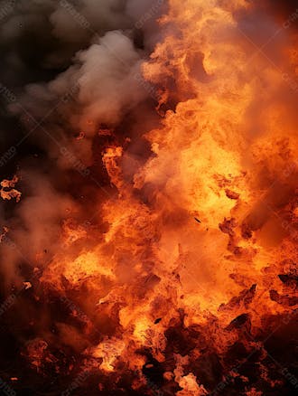 Imagem estilo textura explosao de fogo e fumaca com particulas 158