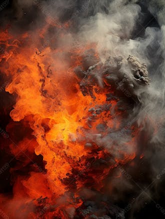 Imagem estilo textura explosao de fogo e fumaca com particulas 175