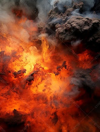 Imagem estilo textura explosao de fogo e fumaca com particulas 178