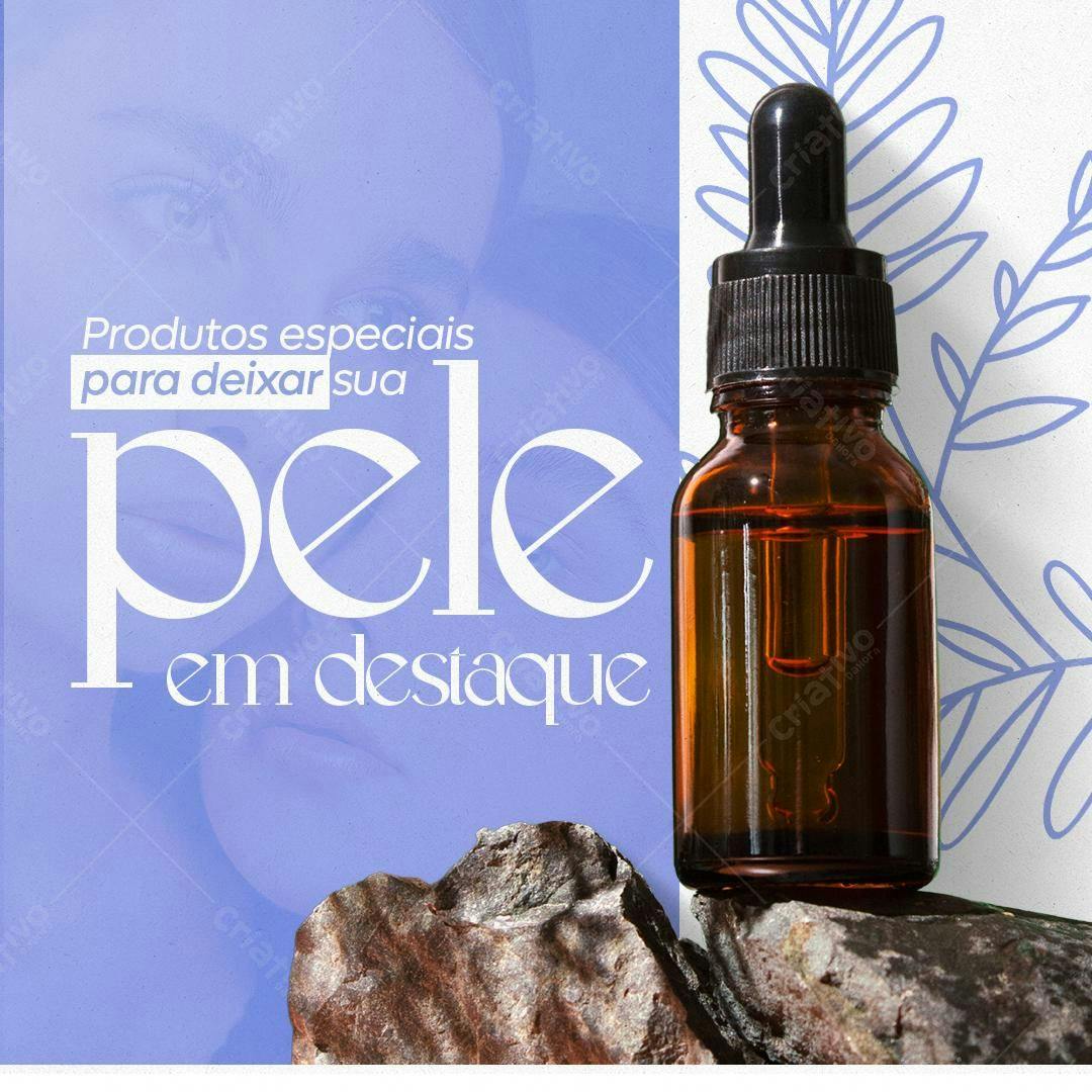 Post para Instagram de Produtos de Beleza PSD Editável