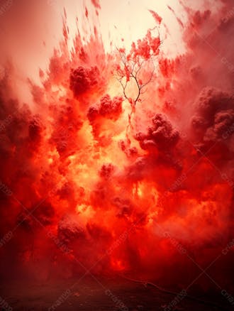 Imagem de fundo de poeira e fumaça para composição 95