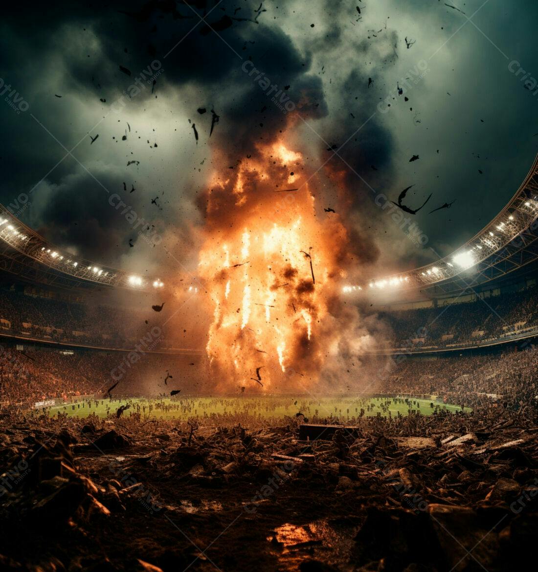 Explosão em Estádio lotado