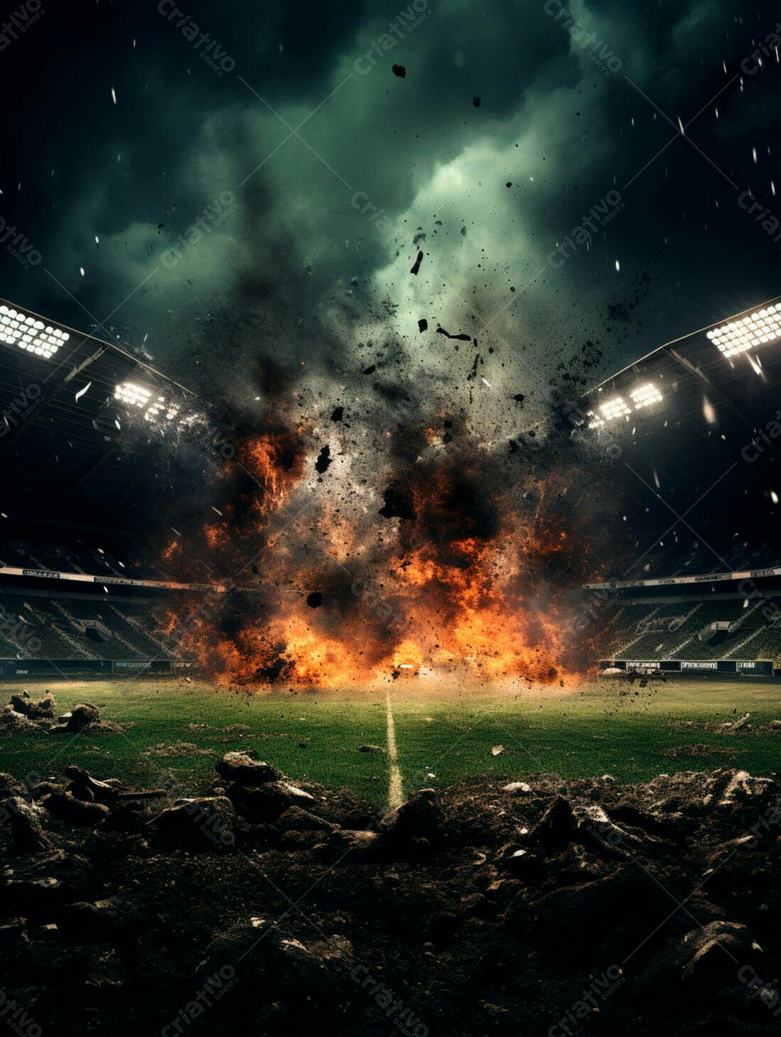 Explosão em Estádio de Futebol