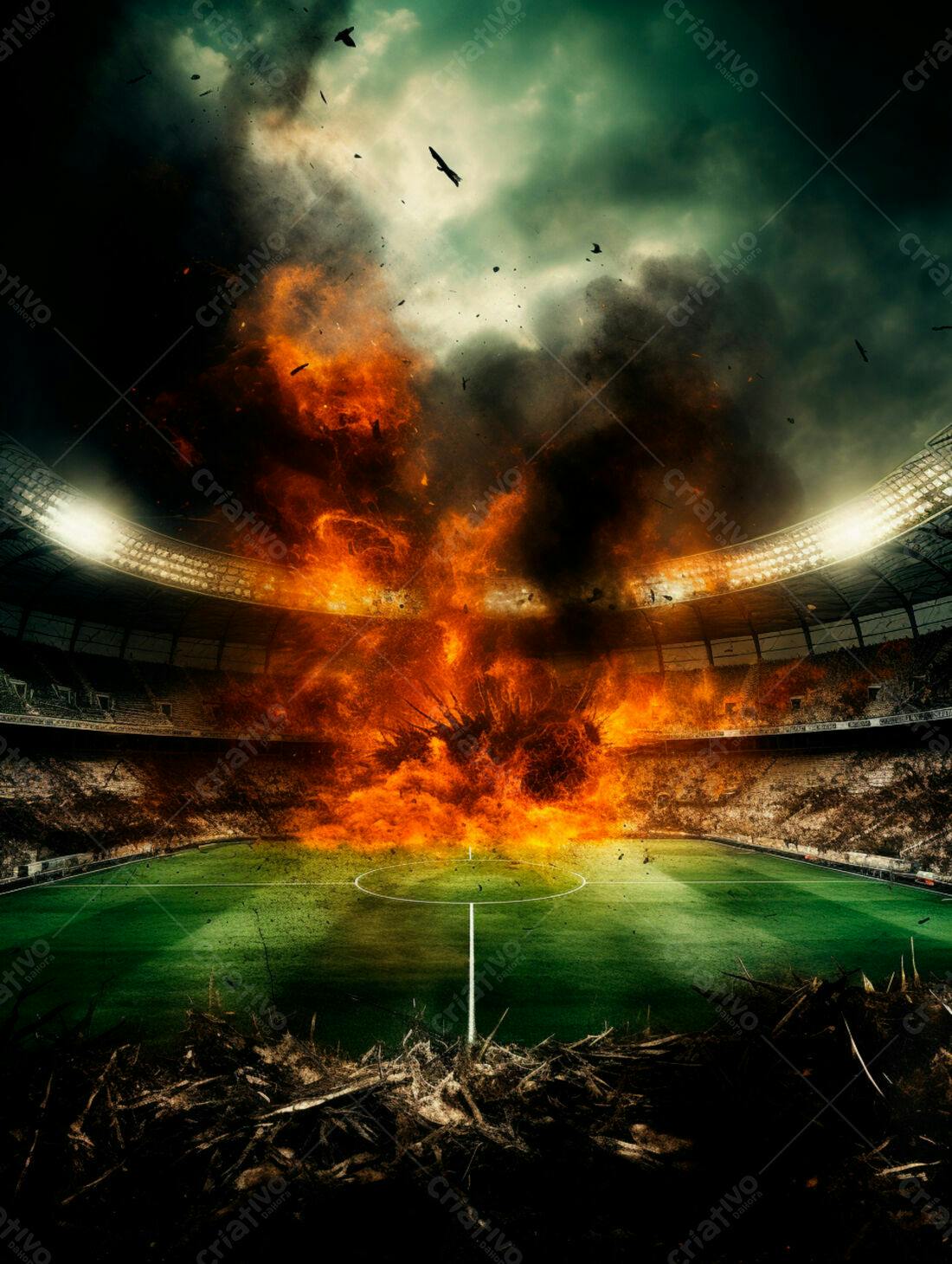 Explosão em Estádio de Futebol