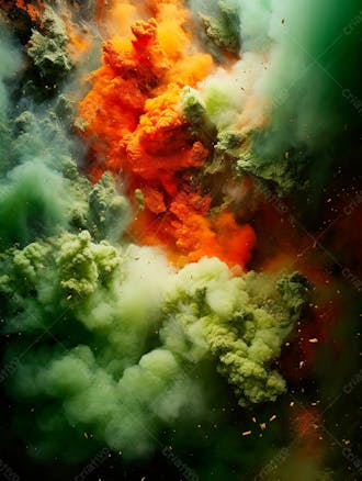 Green smoke background image for composition 33